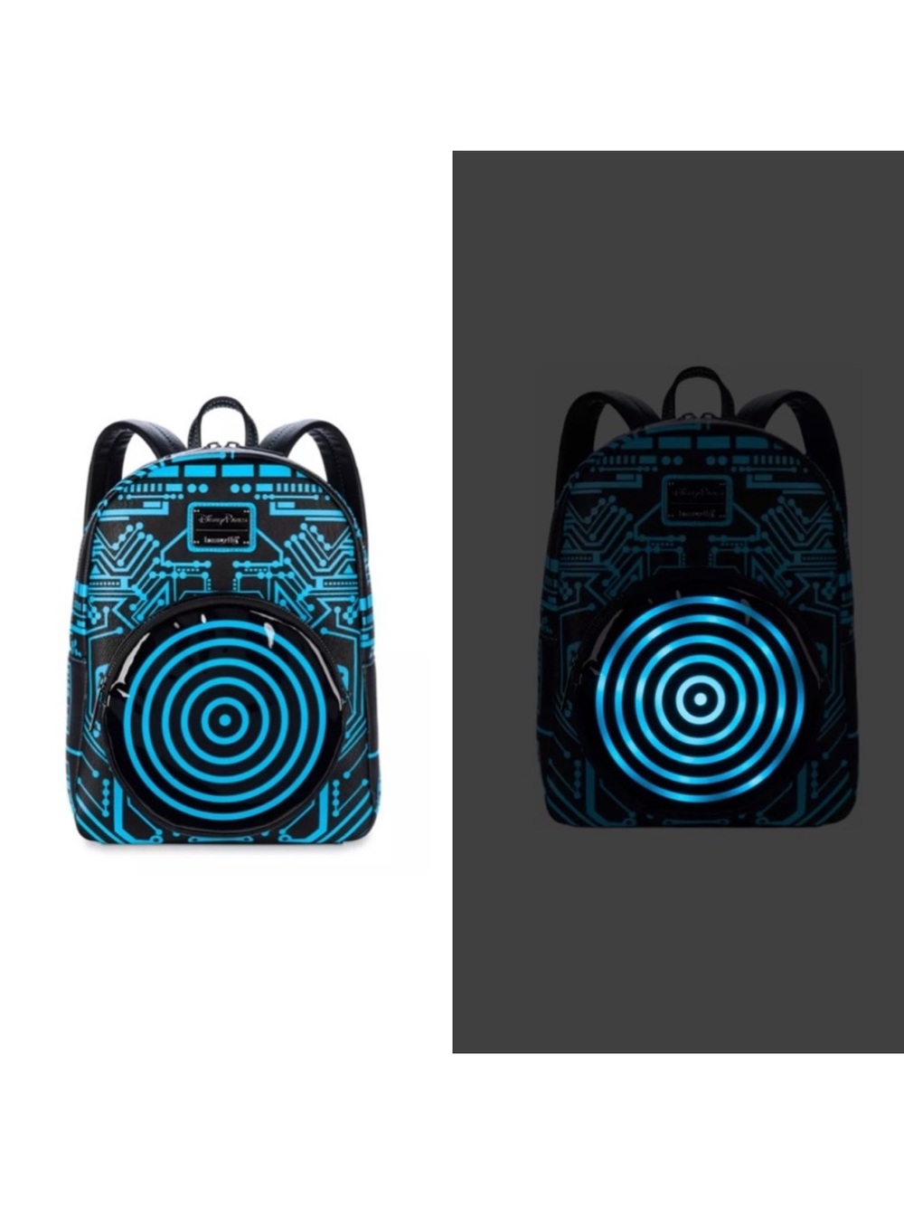 NWT D23 Disney Parks Tron Light Up Loungefly Backpack